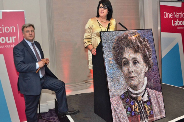 Emily Wilding Davidson Gala Event with Ed Balls &  Amy Lame auctioning a reproduction of the portrait.